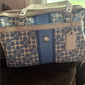 COACH F15132 Beautiful, BLUE CHELSEA BAG PURSE!